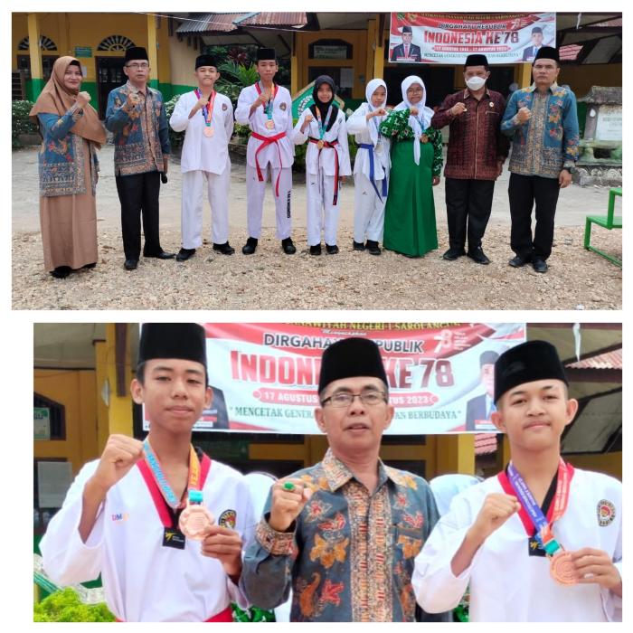 Hebat ! Lima Taekwondo MTsN 1 Sarolangun Raih Medali Emas dan Perunggu Kejuaraan Nasional Wilayah 2 Provinsi Bengkulu