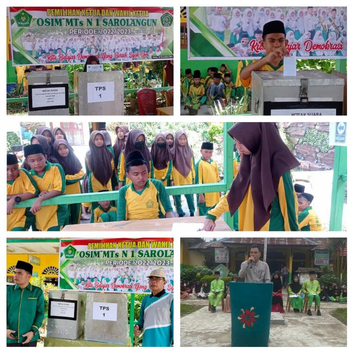 Pemilihan Ketua OSIM sebagai Sarana Siswa Berlatih Demokrasi. 