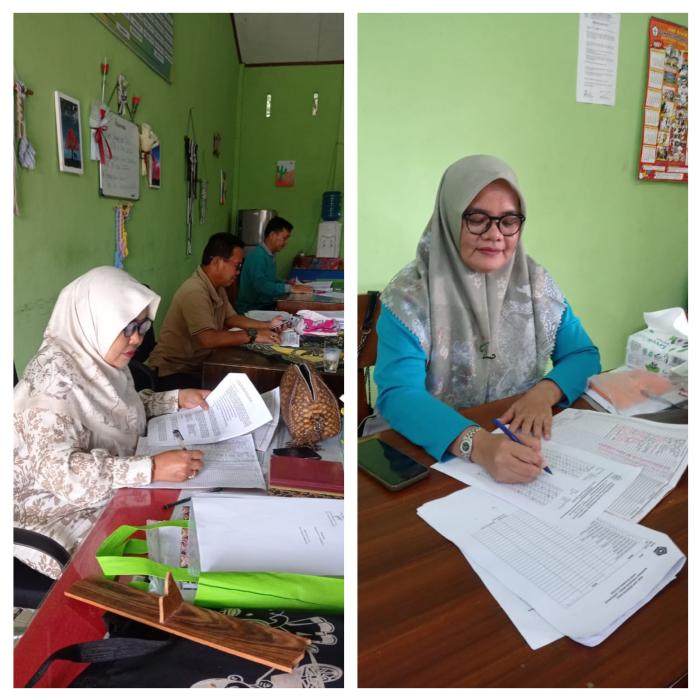 Koreksi Ujian Semester Ganjil, di MTsN 1 Sarolangun