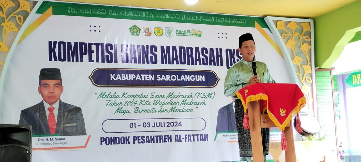 Kepala MTs Negeri 1 Sarolangun Ikuti Pembukaan KSM Tingkat Kabupaten