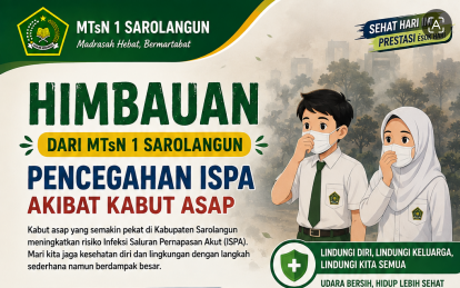 MTsN 1 Sarolangun Terbitkan 10 Langkah Cegah ISPA Akibat Kabut Asap