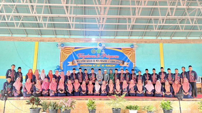 MTsN 1 Sarolangun Gelar Perpisahan Siswa Kelas IX