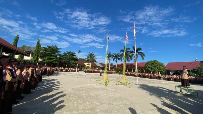 Semarak  PTP MTsN 1 Sarolangun, Penuh Semangat Kepramukaan