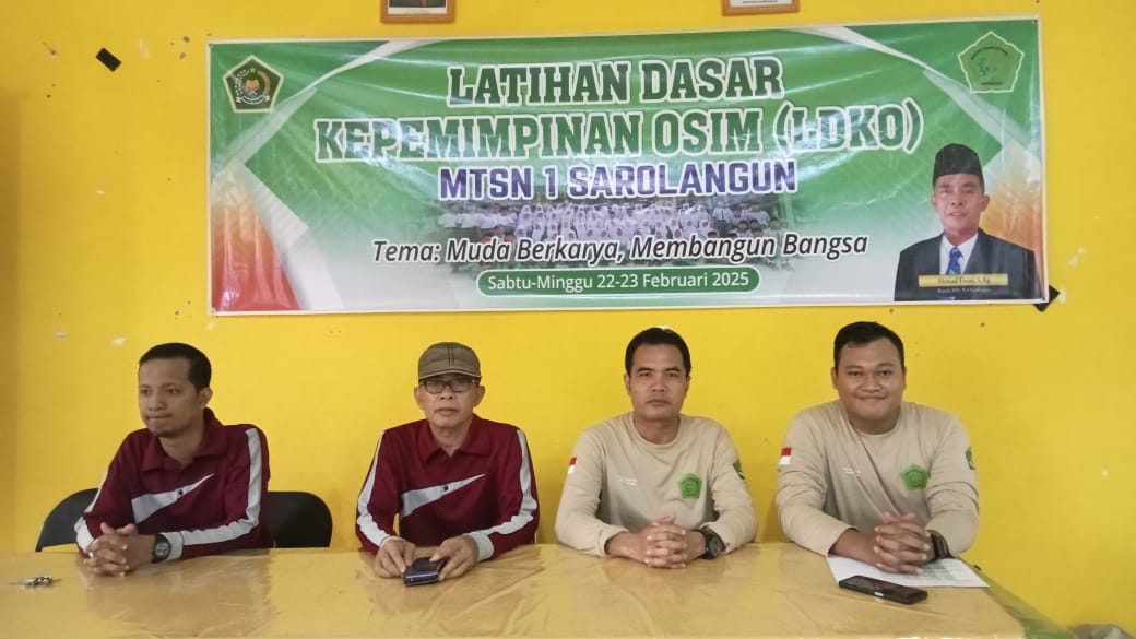  Latihan Kepemimpinan Dasar OSIM (LDKO) Masa Bakti 2025 di MTsN 1 Sarolangun