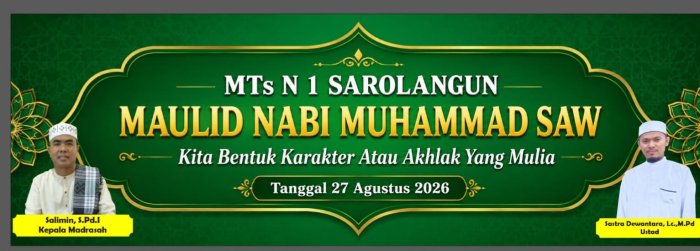 Sambut Maulid Nabi, MTsN 1 Sarolangun Gelar Rangkaian Lomba Keagamaan dan Pengajian Akbar Sambut Maulid Nabi, MTsN 1 Sarolangun Gelar Rangkaian Lomba Keagamaan dan Pengajian Akbar