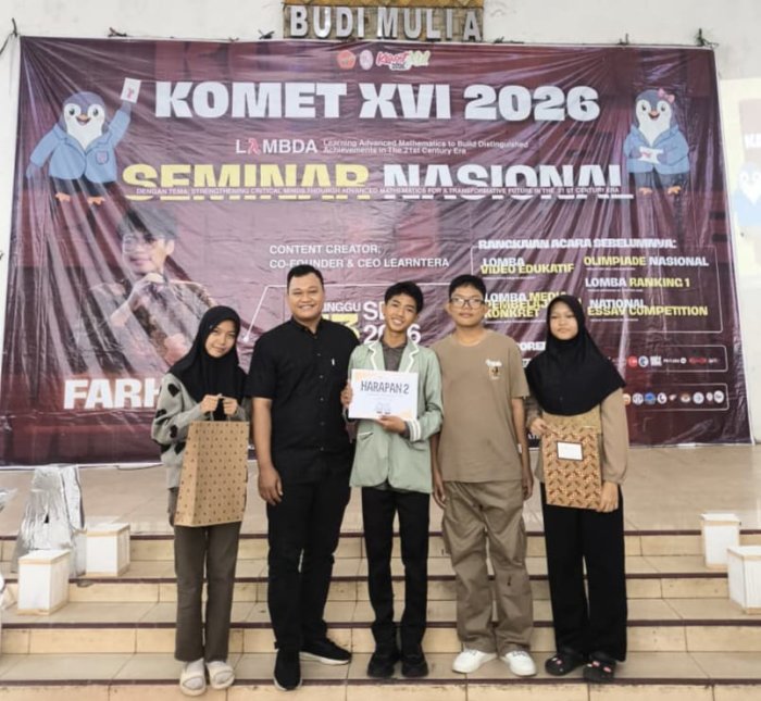 MTsN 1 Sarolangun Raih Juara Harapan 2 Olimpiade Matematika
